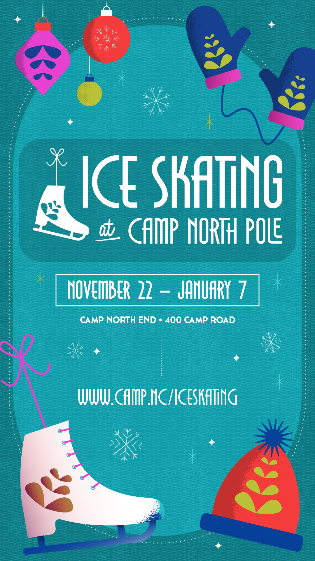 Ice Skating at Camp North Pole Charlottes Got A Lot