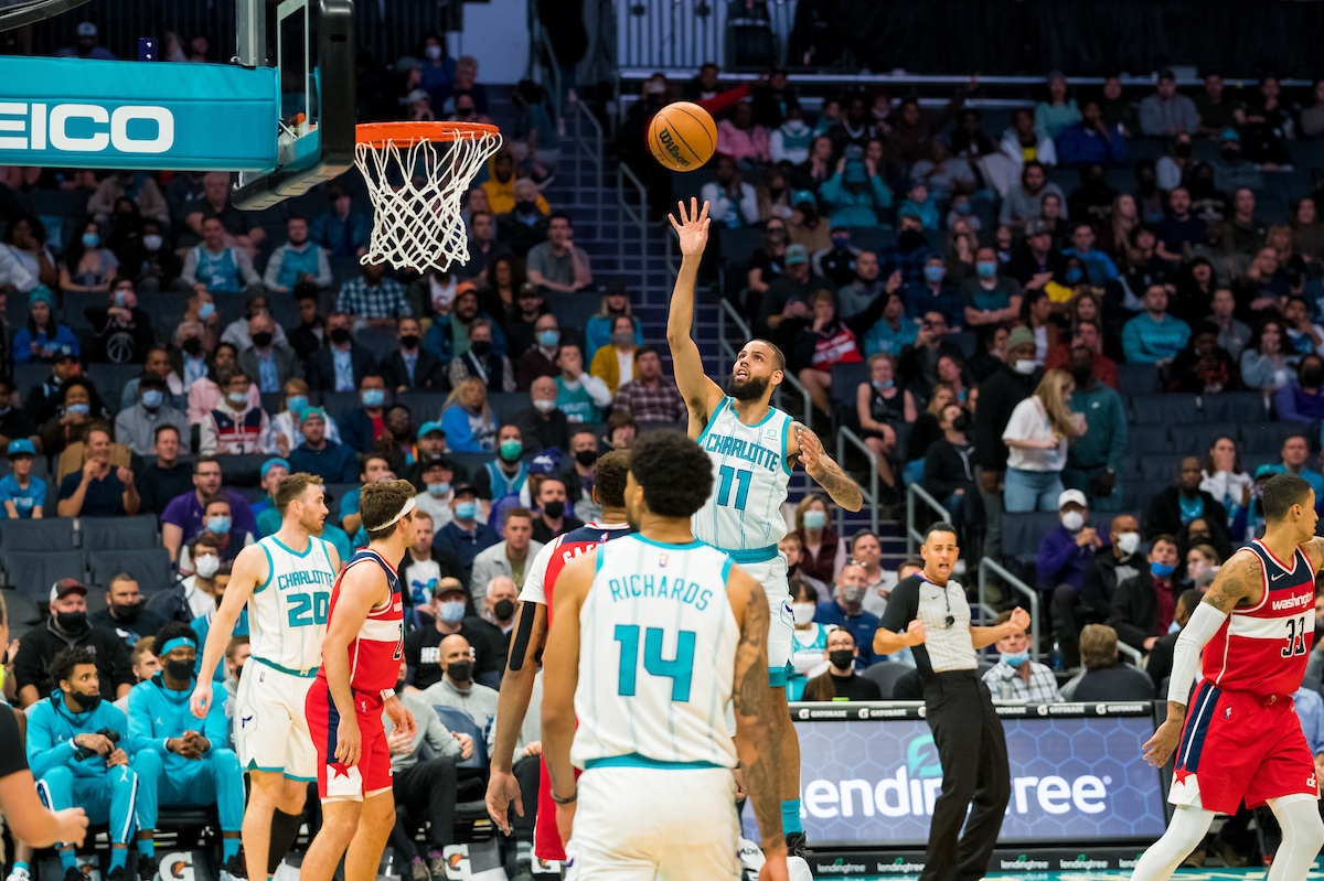 The Charlotte Hornets built a new basketball court at Latta Park